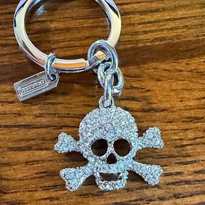 Coach Crystal Skull Keychain